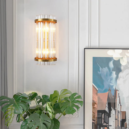 Three Sided Crystal Rod Wall Lamp - Nuvé