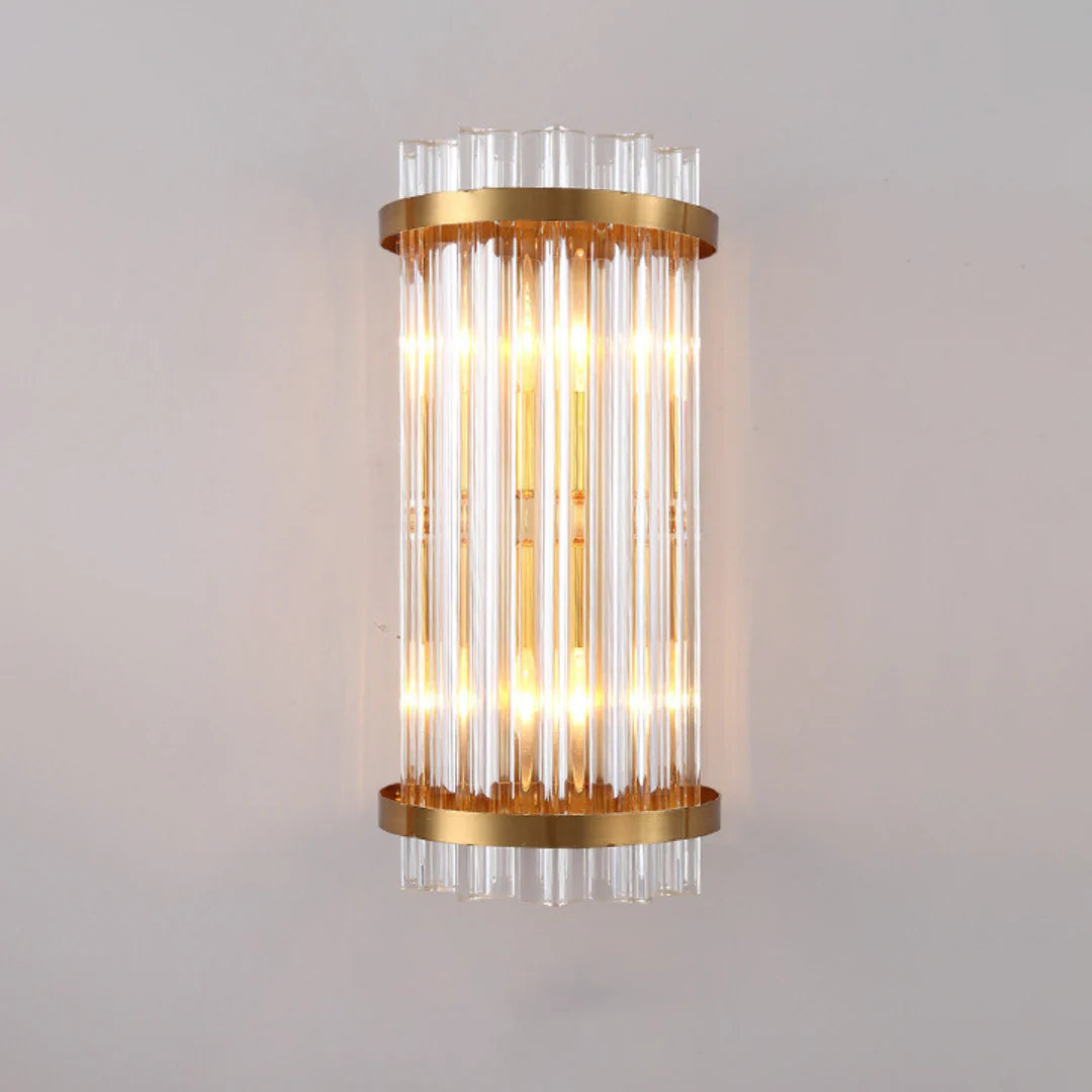 Three Sided Crystal Rod Wall Lamp - Nuvé