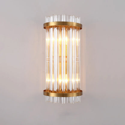 Three Sided Crystal Rod Wall Lamp
