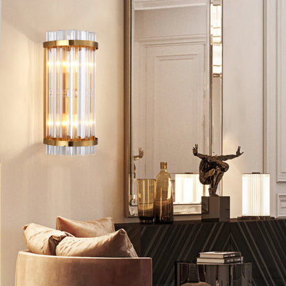 Three Sided Crystal Rod Wall Lamp - Nuvé
