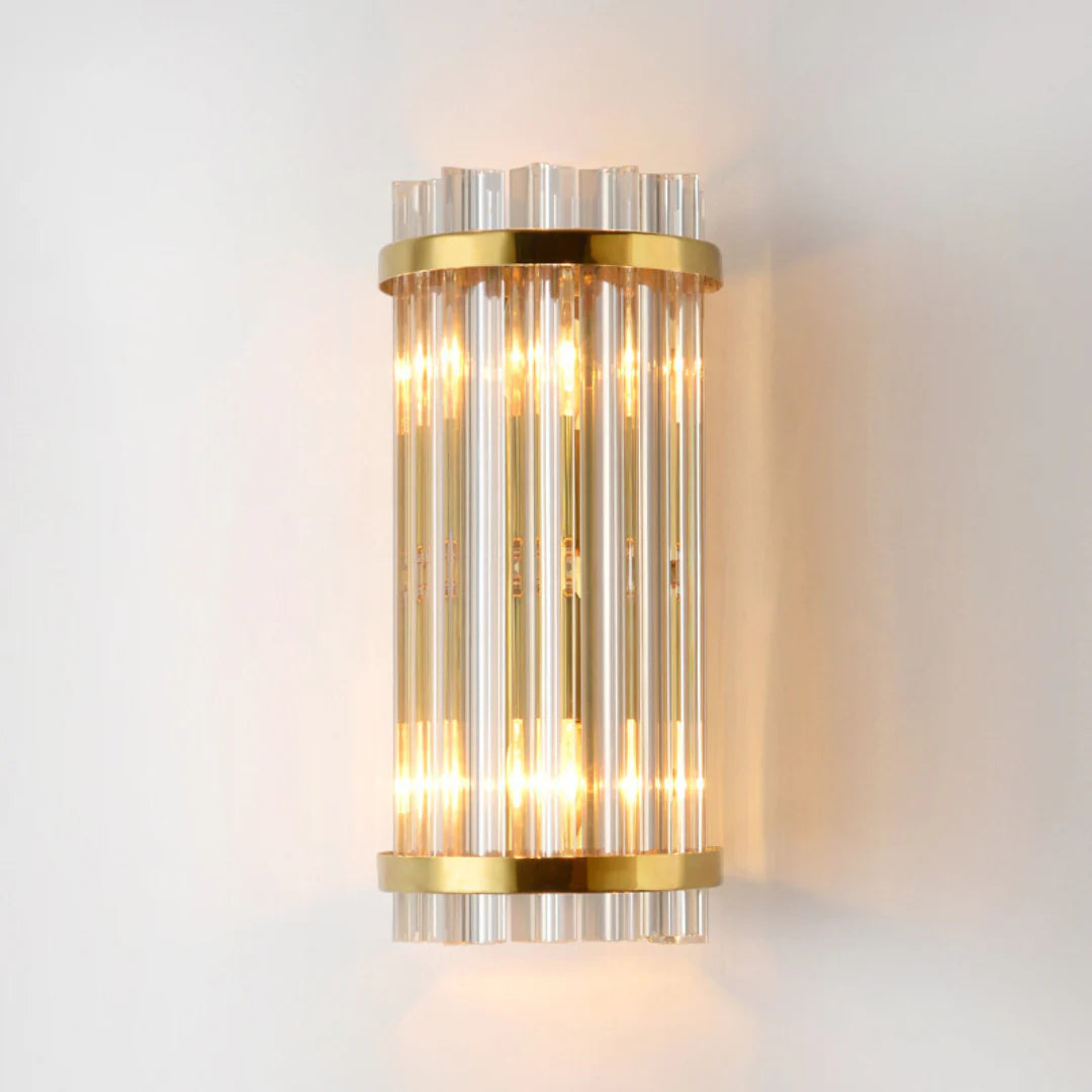 Three Sided Crystal Rod Wall Lamp - Nuvé