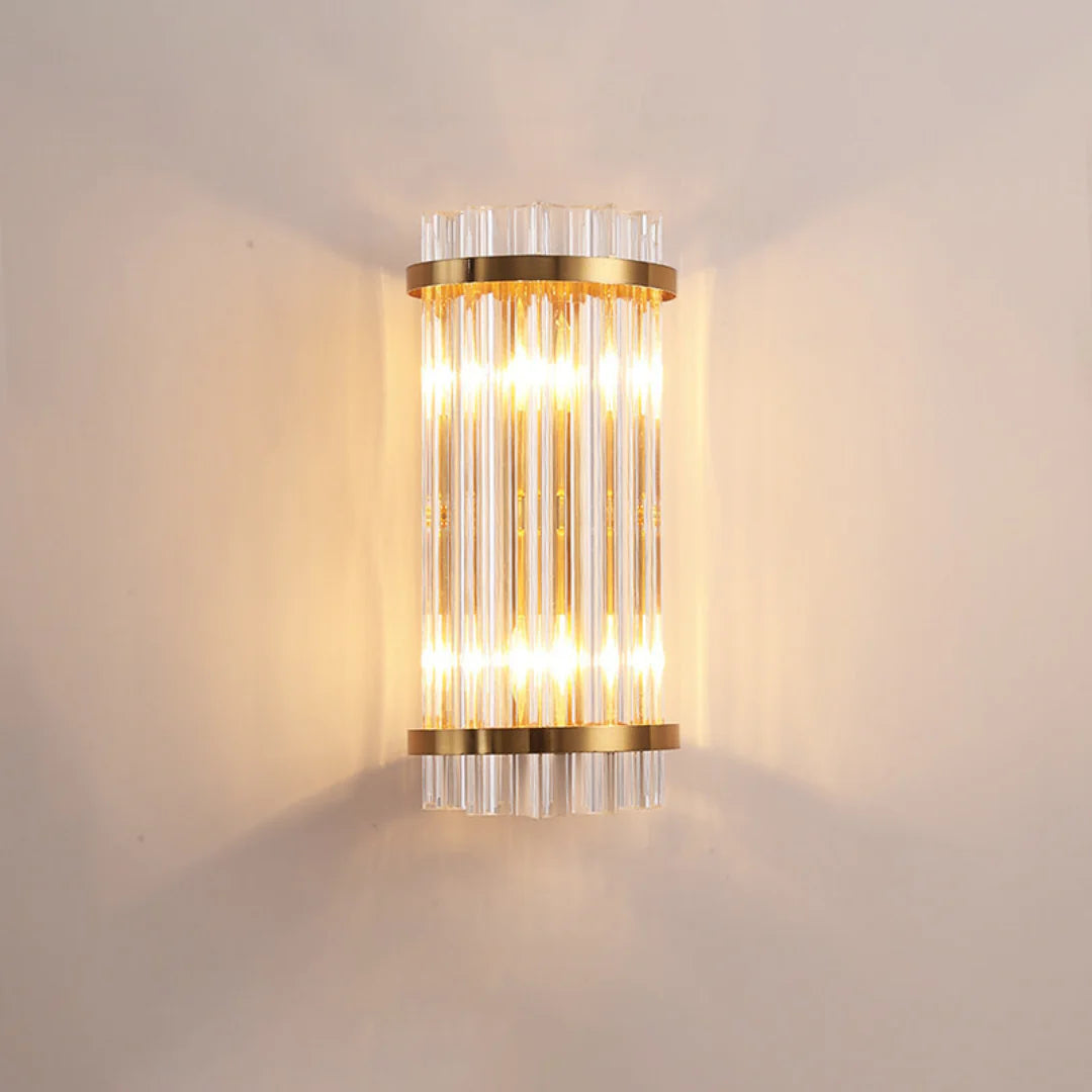 Three Sided Crystal Rod Wall Lamp - Nuvé