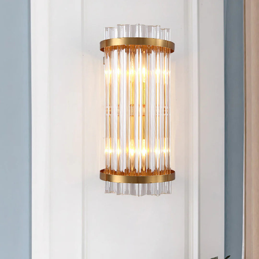 Three Sided Crystal Rod Wall Lamp - Nuvé