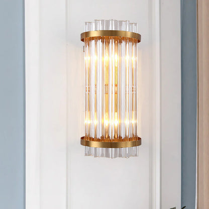 Three Sided Crystal Rod Wall Lamp - Nuvé