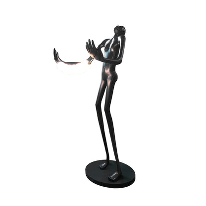 Tilt Head Human Sculpture Floor Lamp - Nuvé