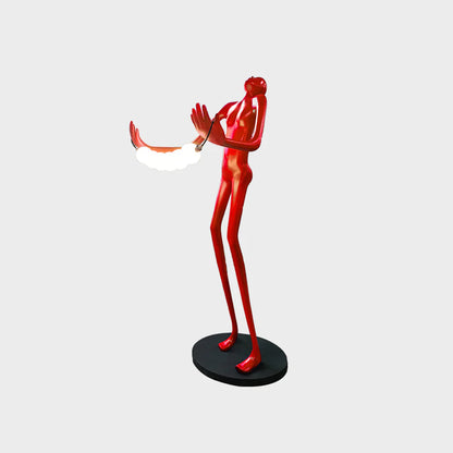 Tilt Head Human Sculpture Floor Lamp - Nuvé