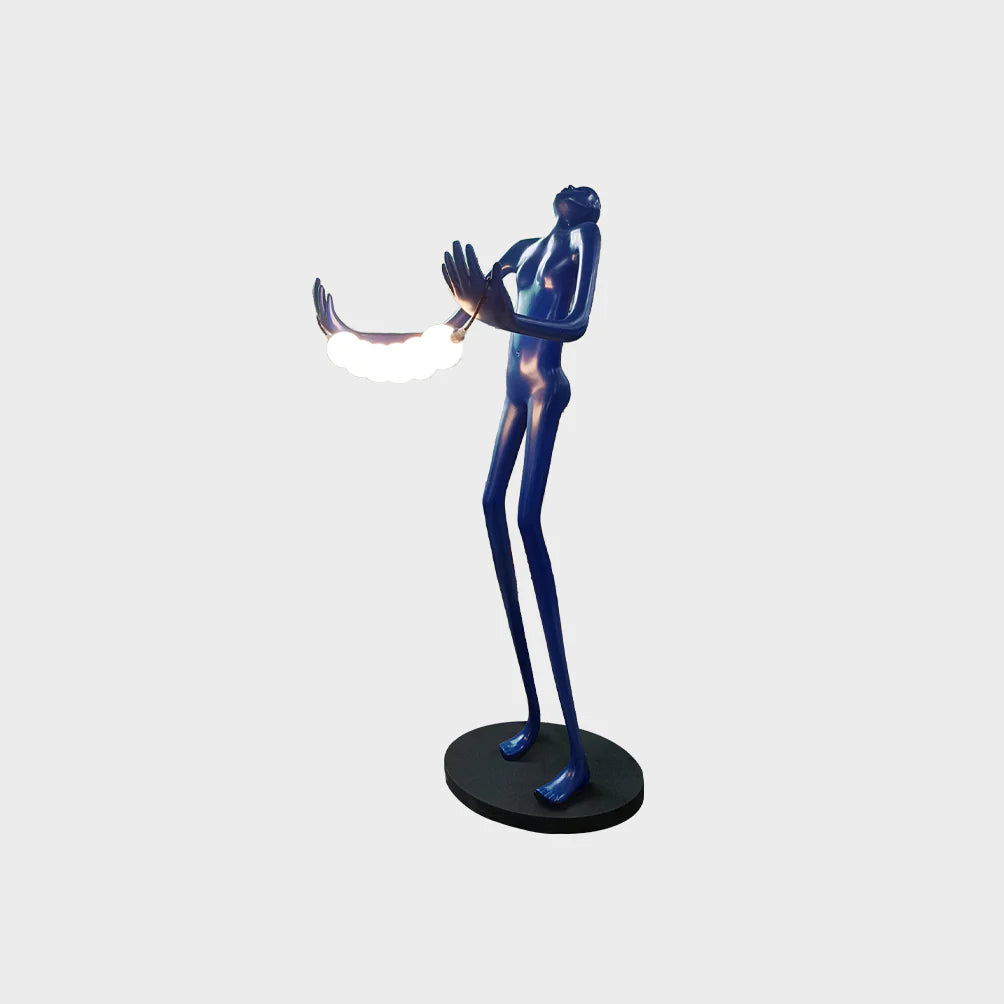 Tilt Head Human Sculpture Floor Lamp - Nuvé
