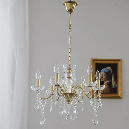 Floral Candelabra Crystal Chandelier