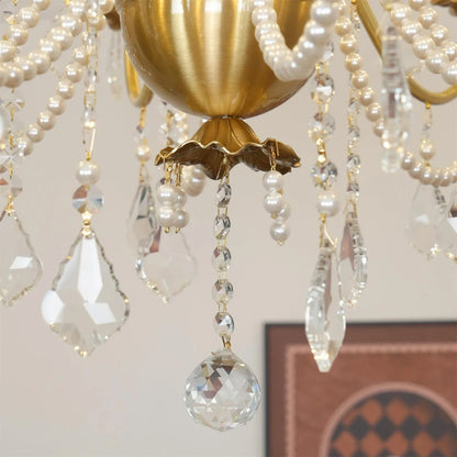 Floral Candelabra Crystal Chandelier