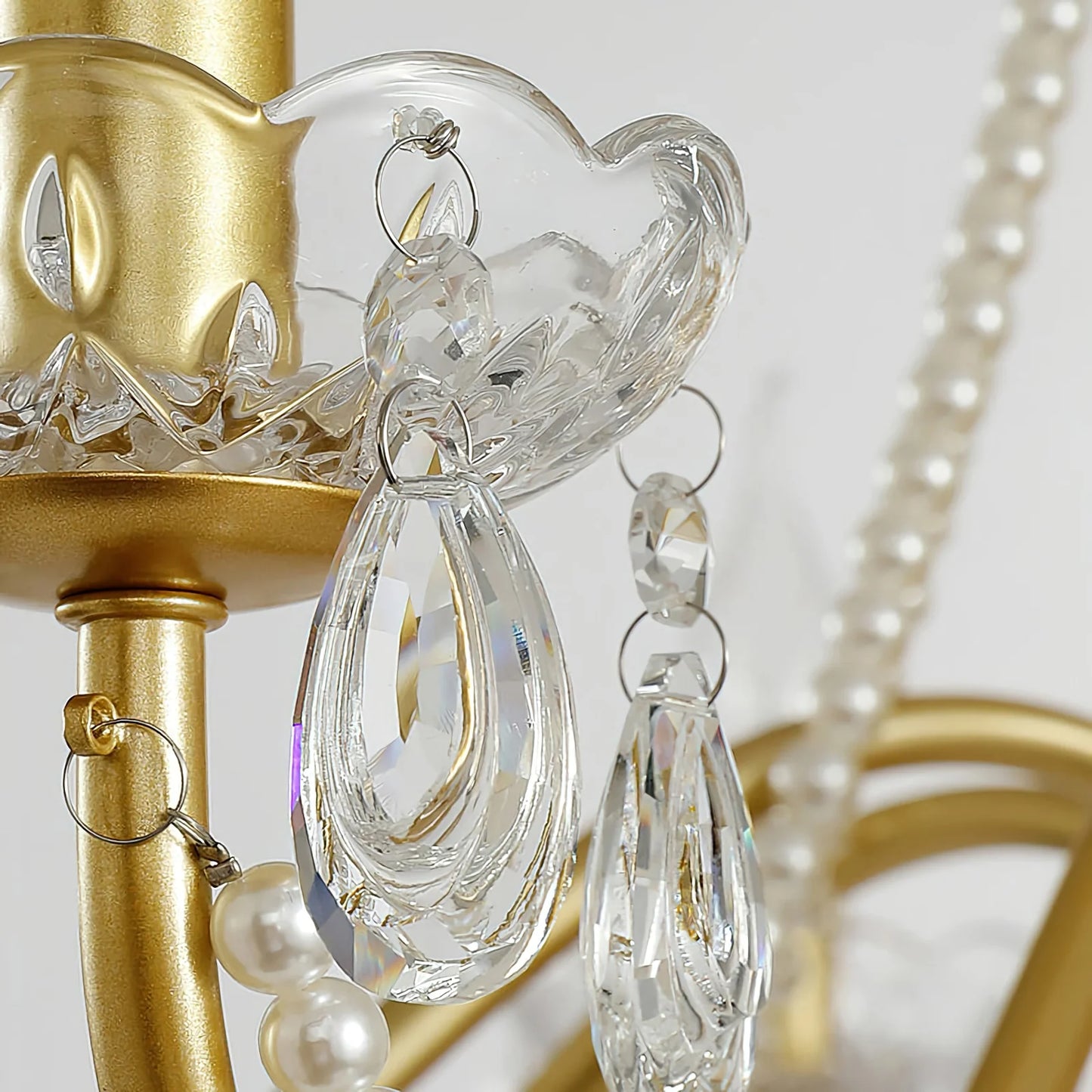 Floral Candelabra Crystal Chandelier