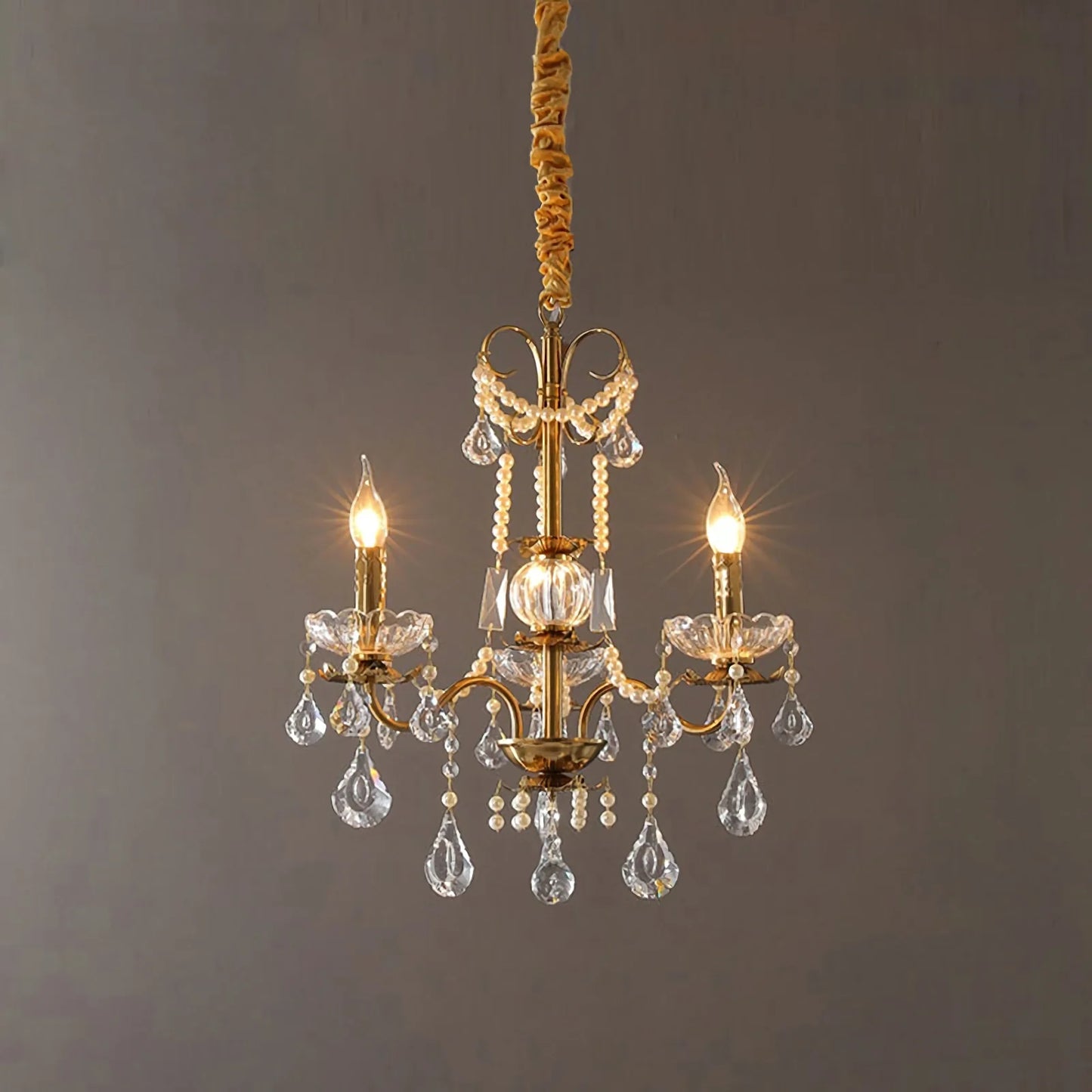 Floral Candelabra Crystal Chandelier