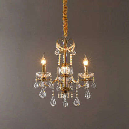 Floral Candelabra Crystal Chandelier