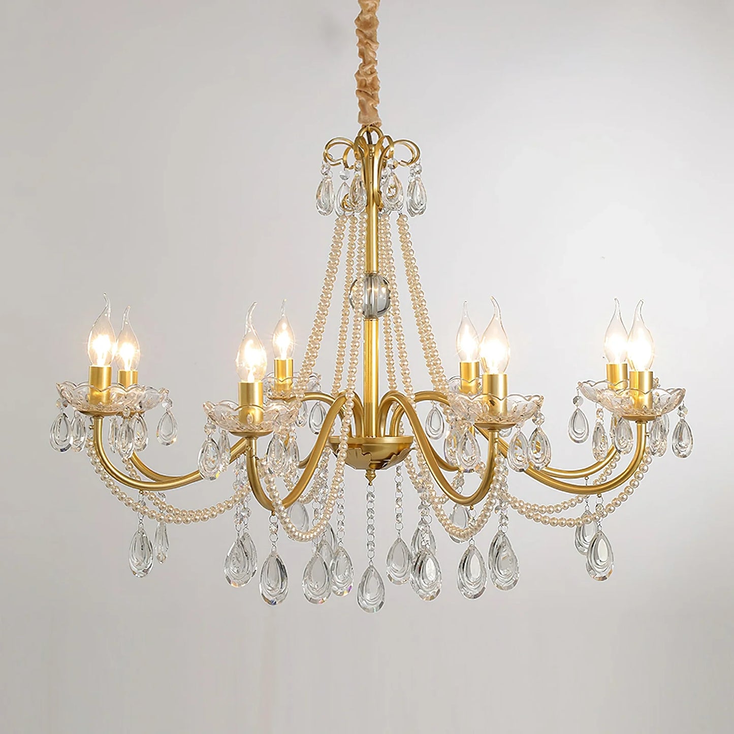 Floral Candelabra Crystal Chandelier