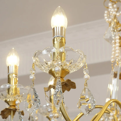 Floral Candelabra Crystal Chandelier