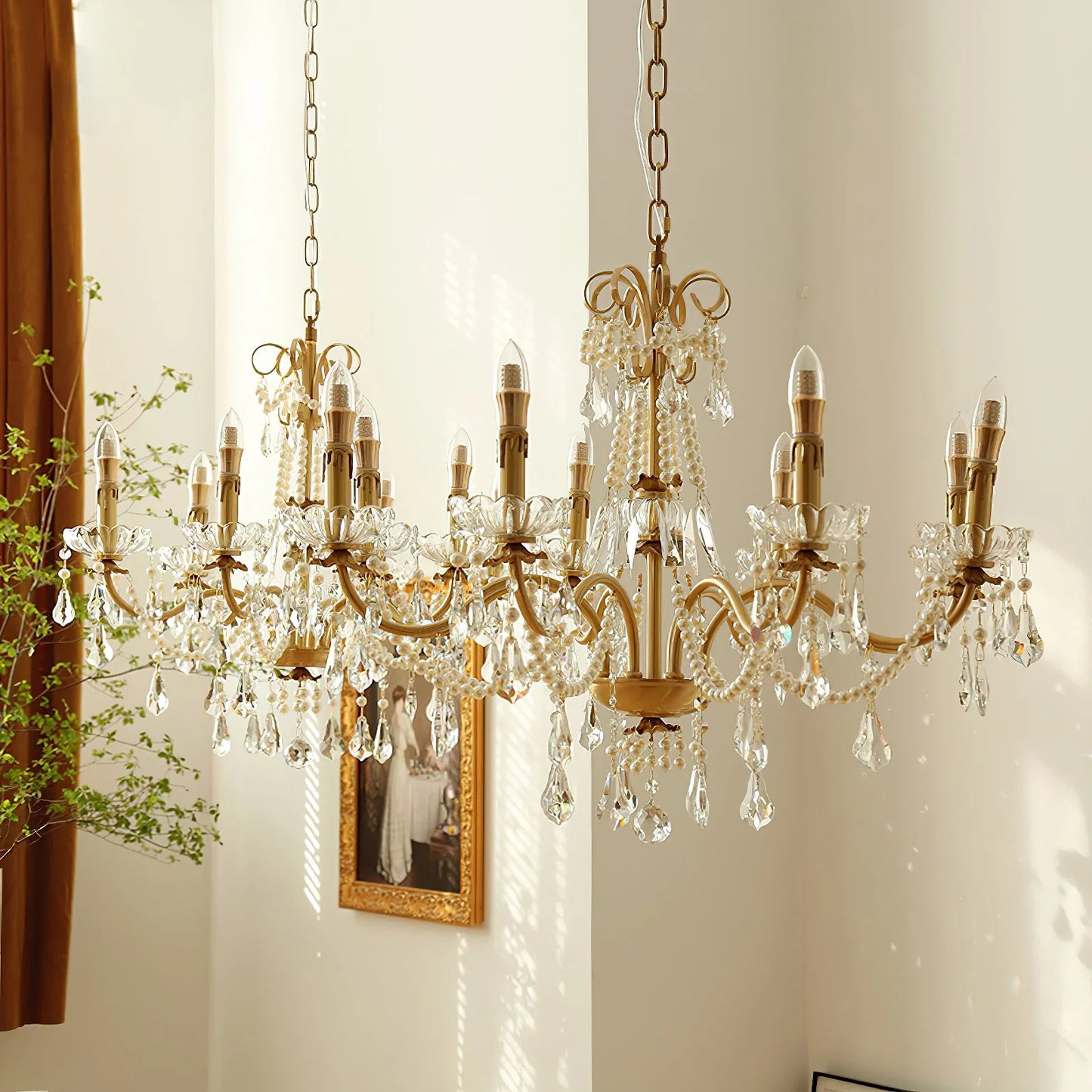 Floral Candelabra Crystal Chandelier