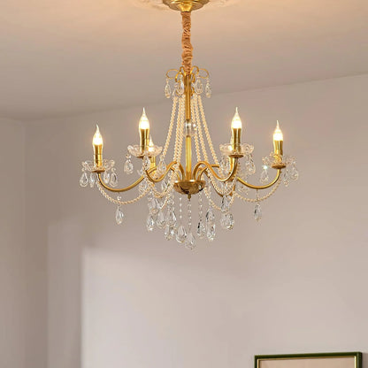 Floral Candelabra Crystal Chandelier