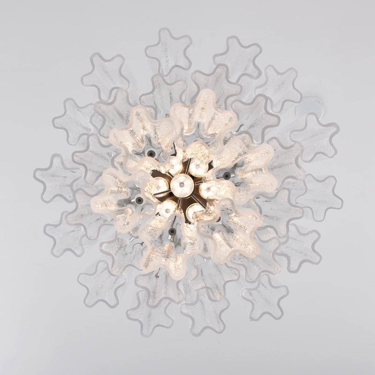 Transparent Murano Glass Tube Chandelier - Nuvé