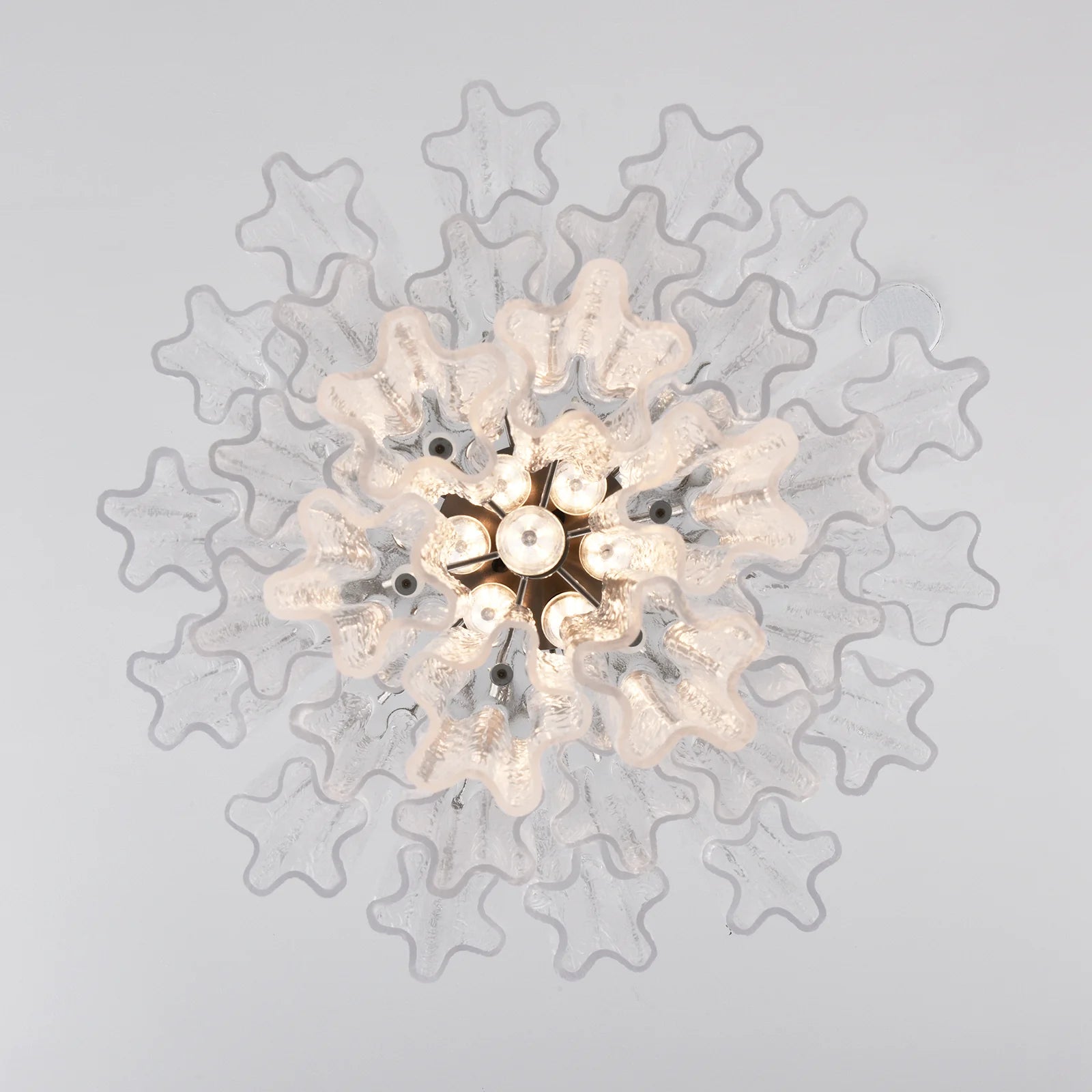 Transparent Murano Glass Tube Chandelier - Nuvé