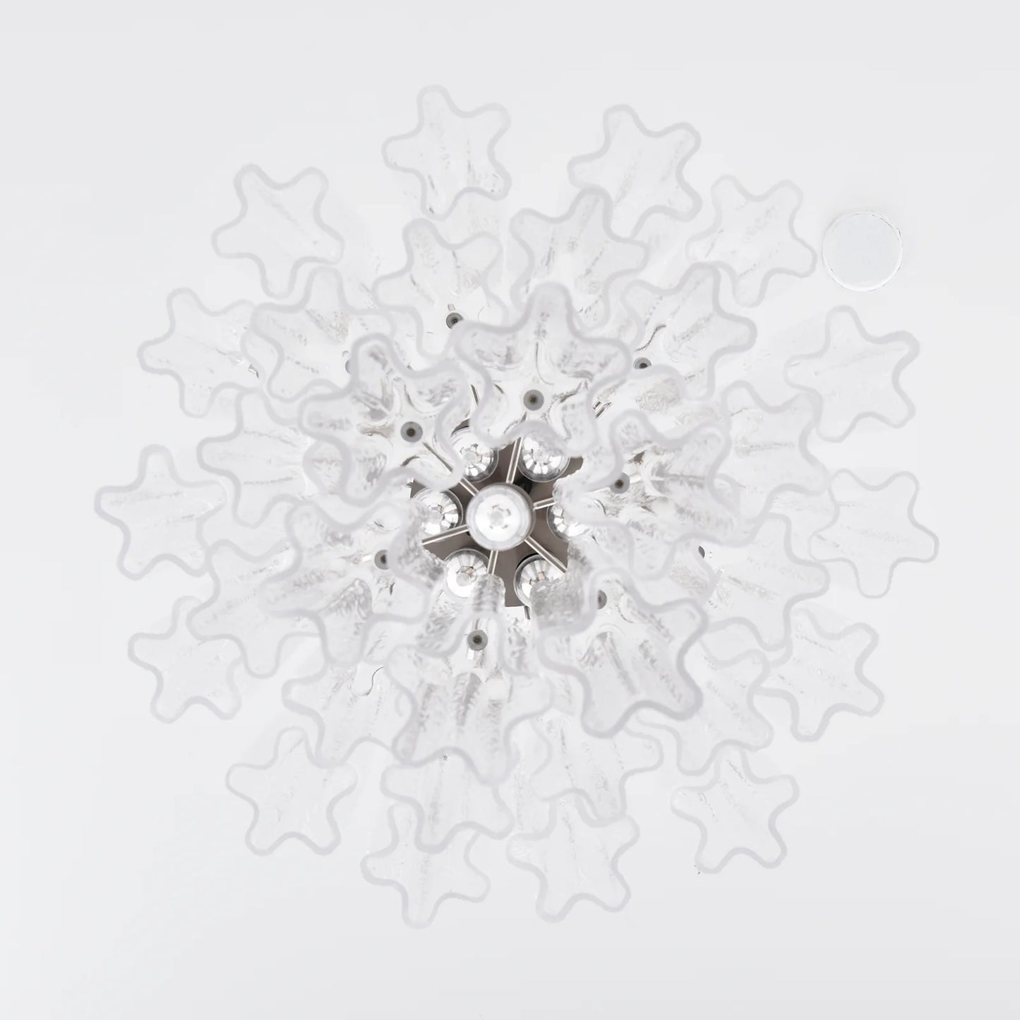 Transparent Murano Glass Tube Chandelier - Nuvé