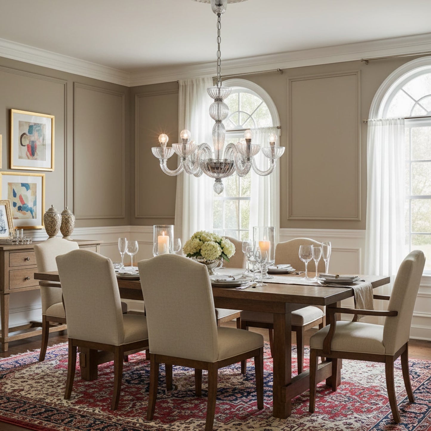 Transparent Ares Murano Glass Chandelier - Nuvé