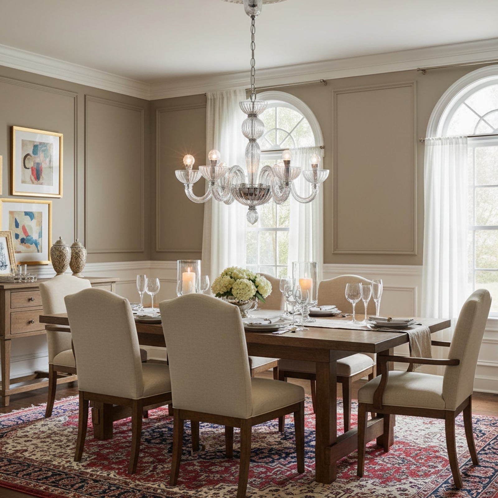 Transparent Ares Murano Glass Chandelier - Nuvé