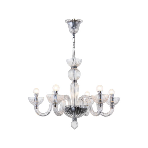 Transparent Ares Murano Glass Chandelier - Nuvé