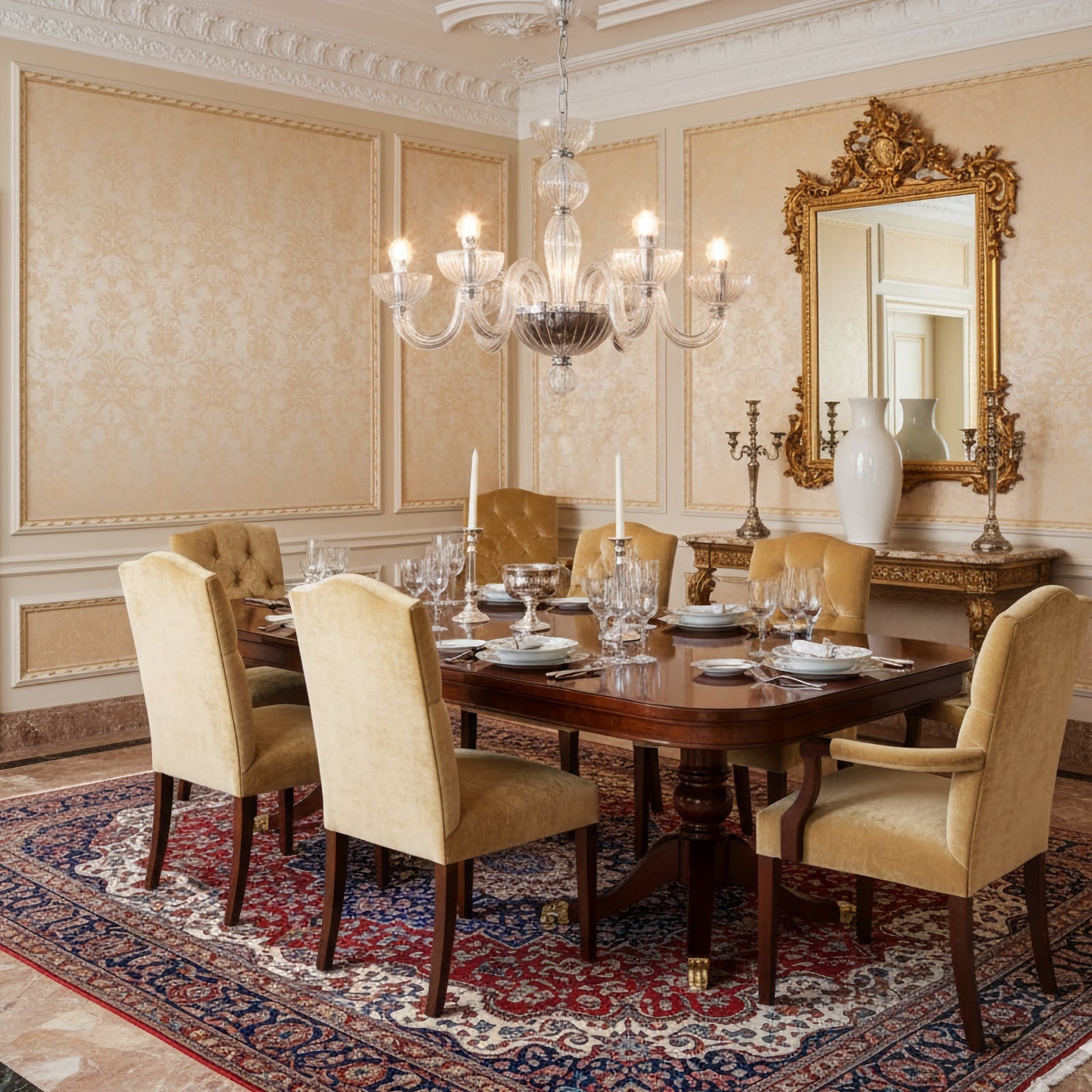 Transparent Ares Murano Glass Chandelier - Nuvé