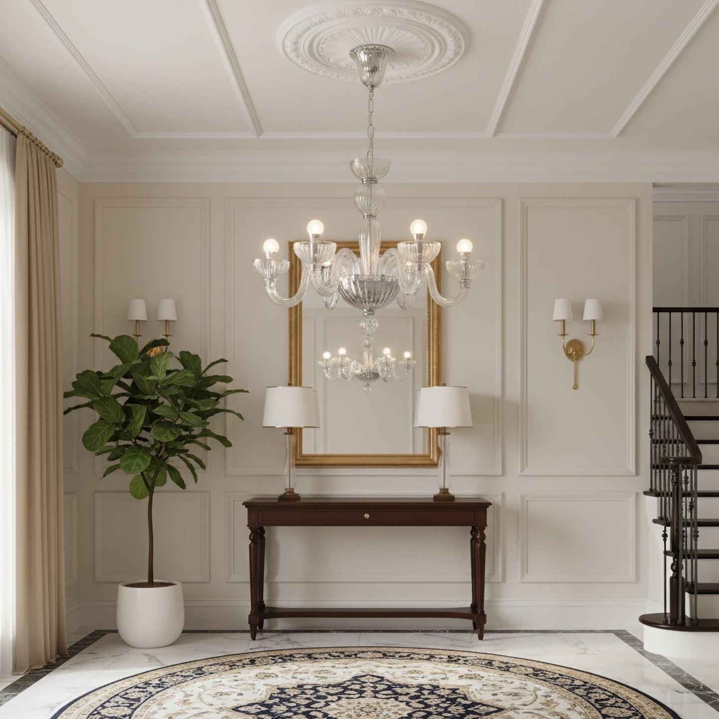 Transparent Ares Murano Glass Chandelier - Nuvé