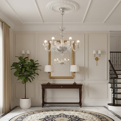 Transparent Ares Murano Glass Chandelier - Nuvé