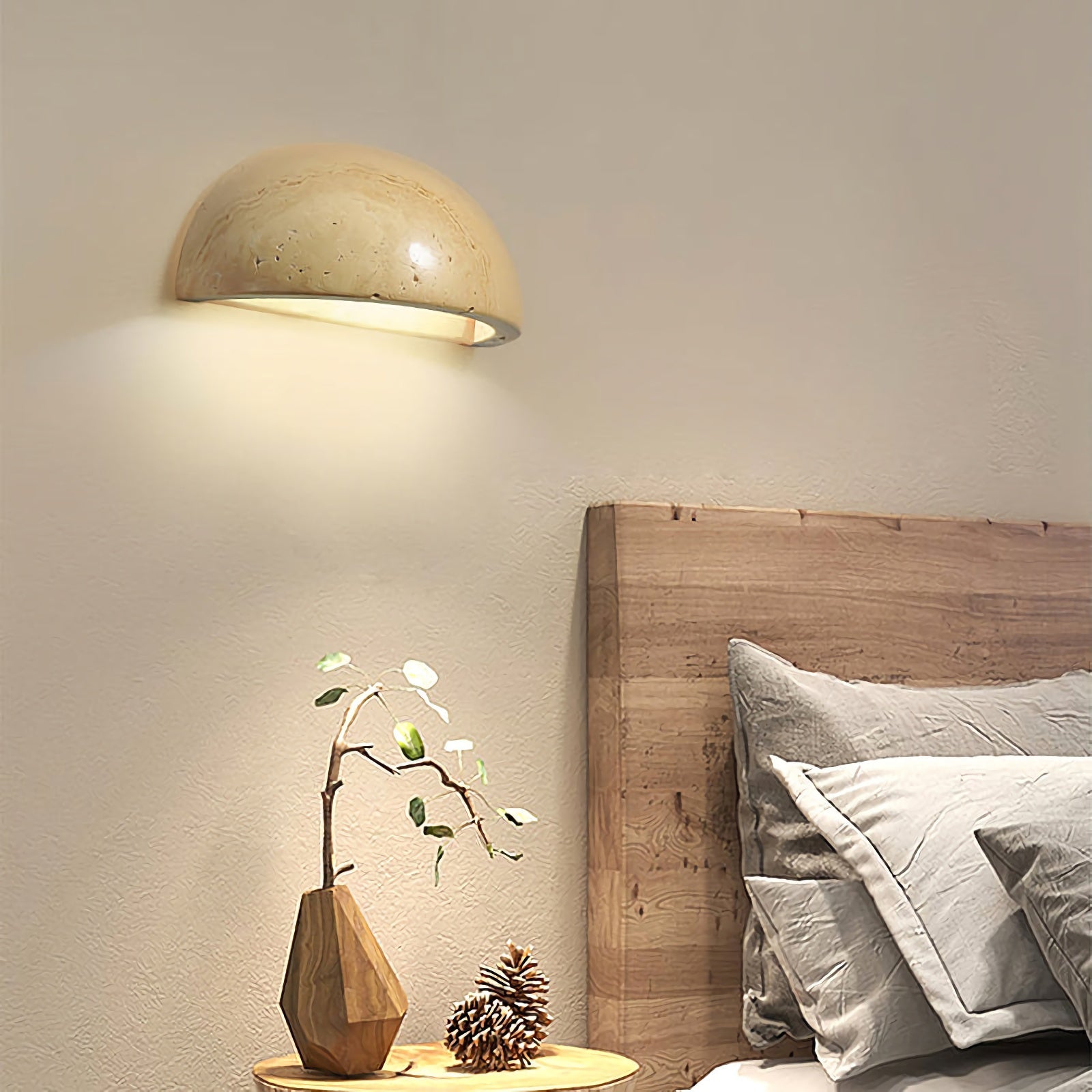 Travertine Art Wall Lamp - Nuvé