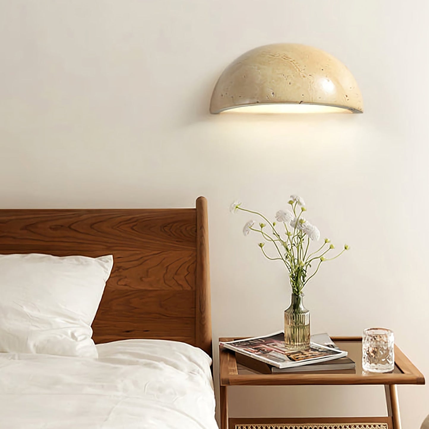 Travertine Art Wall Lamp - Nuvé