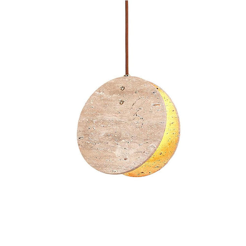 Travertine Disc Pendant Lamp - Nuvé