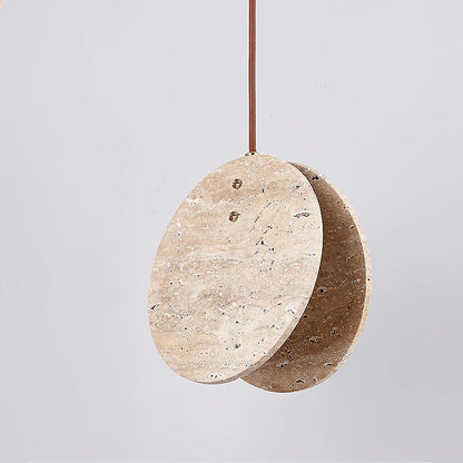 Travertine Disc Pendant Lamp - Nuvé