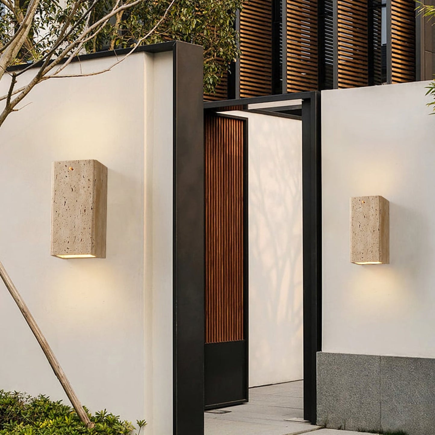 Travertine Outdoor Wall Lights - Nuvé