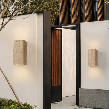 Travertine Outdoor Wall Lights - Nuvé