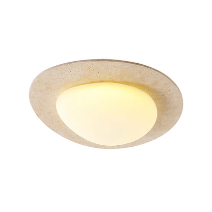 Travertine Oval Ceiling Light - Nuvé