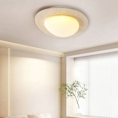 Travertine Oval Ceiling Light - Nuvé