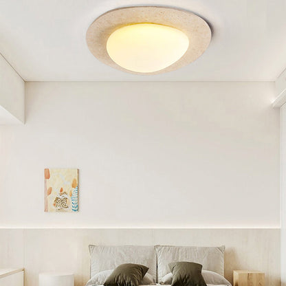 Travertine Oval Ceiling Light - Nuvé