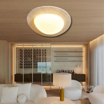Travertine Oval Ceiling Light - Nuvé
