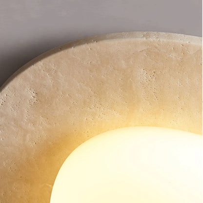 Travertine Oval Ceiling Light - Nuvé