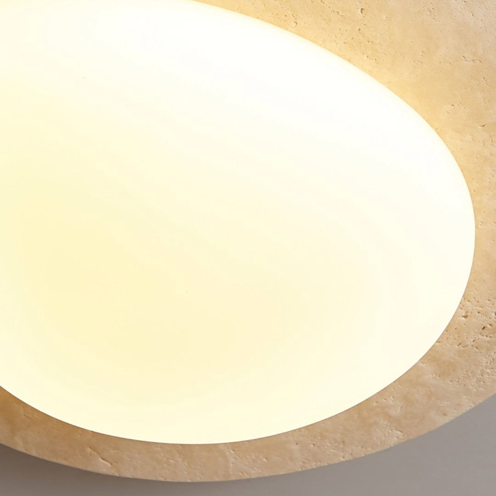 Travertine Oval Ceiling Light - Nuvé