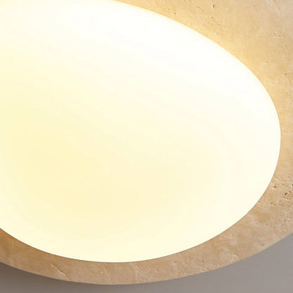 Travertine Oval Ceiling Light - Nuvé