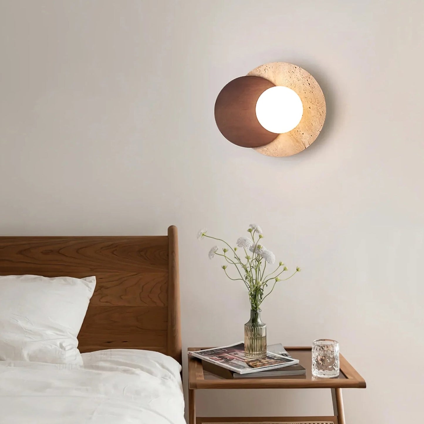 Travertine Wall Lamp - Nuvé
