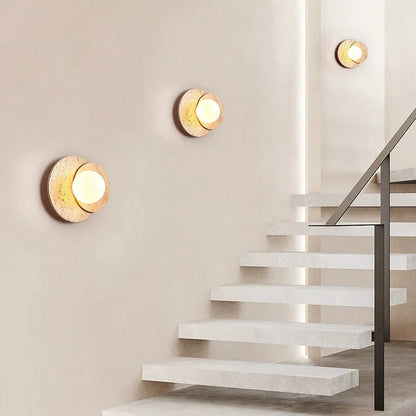 Travertine Wall Lamp - Nuvé