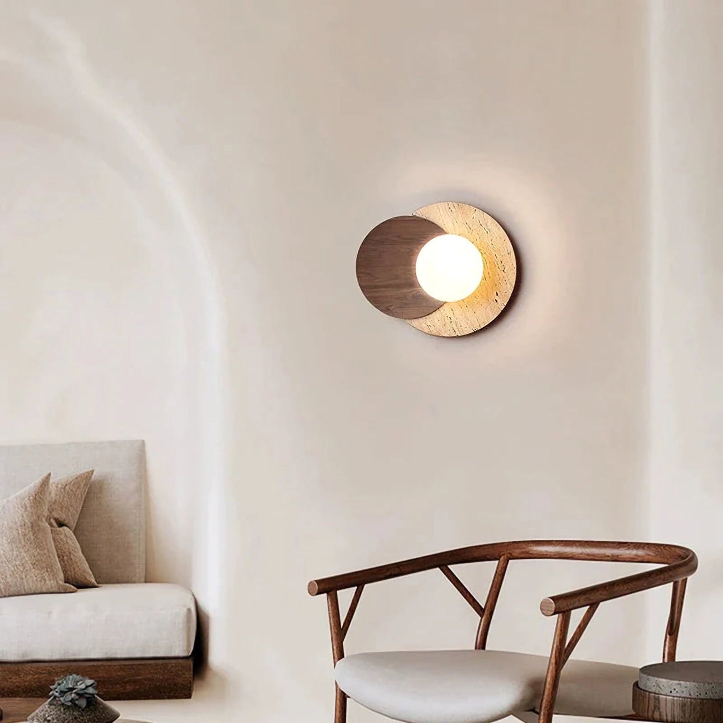 Travertine Wall Lamp - Nuvé
