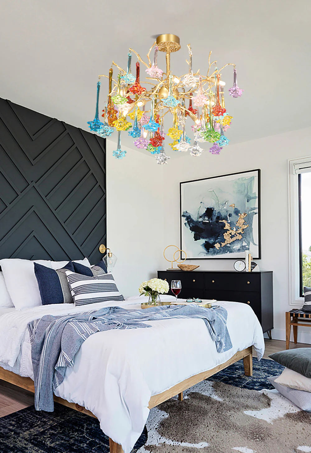 Tree Branch Glass Color Chandelier - Nuvé