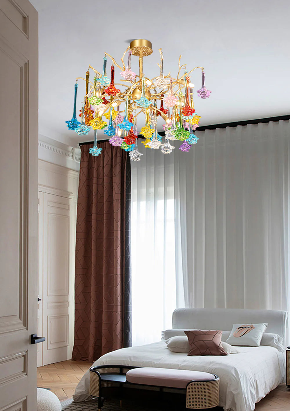 Tree Branch Glass Color Chandelier - Nuvé