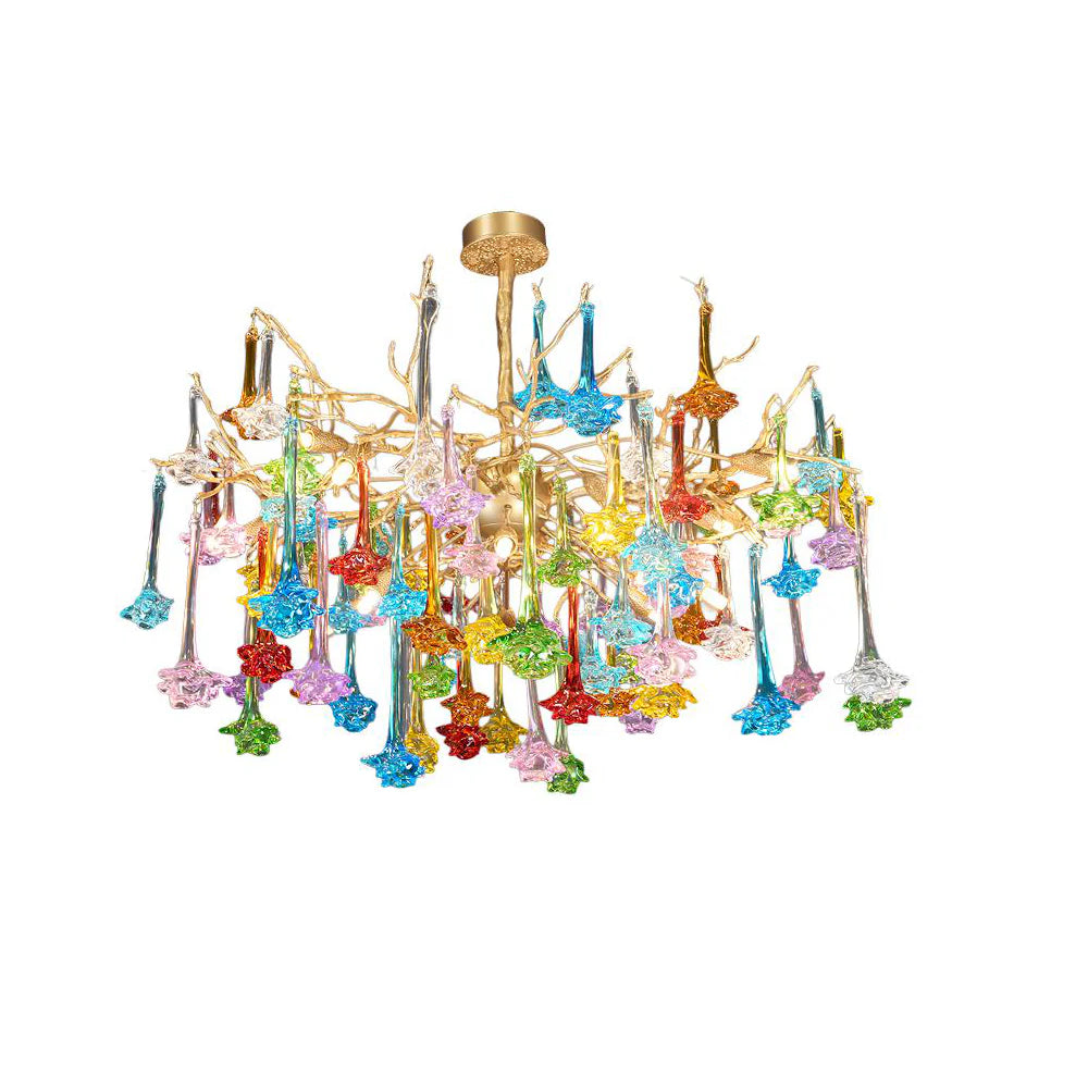 Tree Branch Glass Color Chandelier - Nuvé