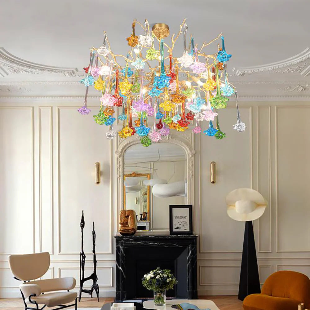 Tree Branch Glass Color Chandelier - Nuvé