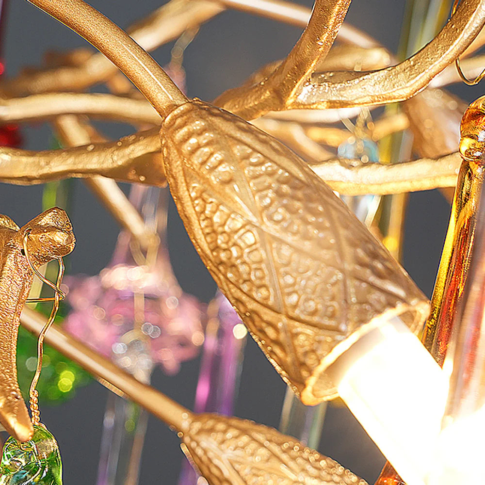 Tree Branch Glass Color Chandelier - Nuvé